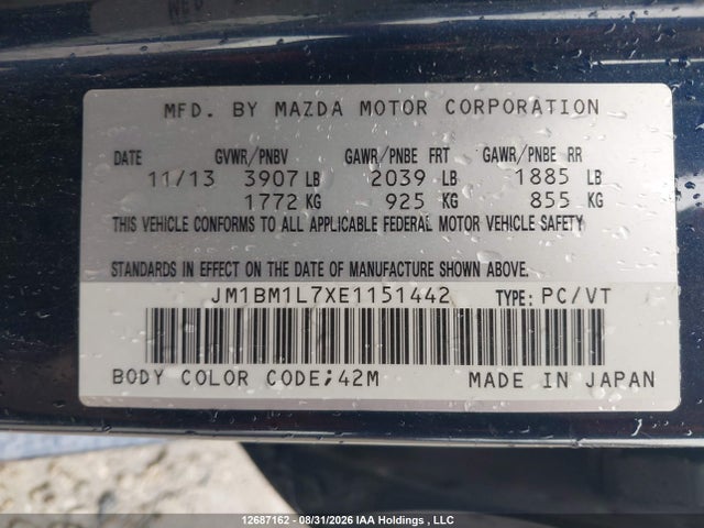 Mazda Mazda3 Gs-sky 2014 JM1BM1L7XE1151442 Image 20