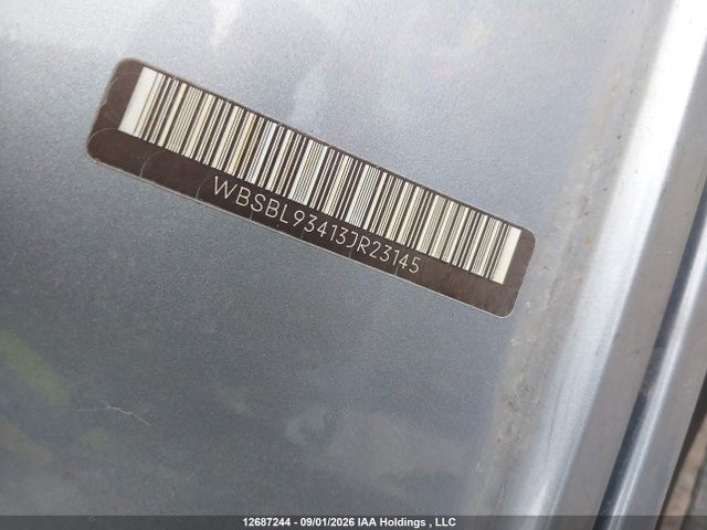 12687244 :رقم المزاد ، WBSBL93413JR23145 vin ، 2003 Bmw M3 مزاد بيع