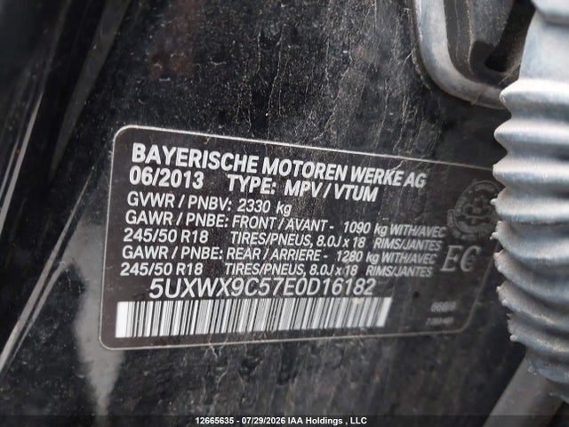 5UXWX9C57E0D16182 BMW X3 Xdrive28i