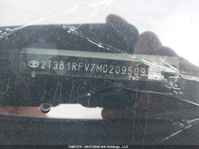 2T3B1RFV7MC209509 Toyota RAV4 LE
