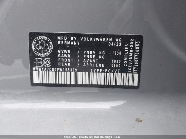 Volkswagen Gti Performance 2023 WVWYA7CD0PW195399 Image 17