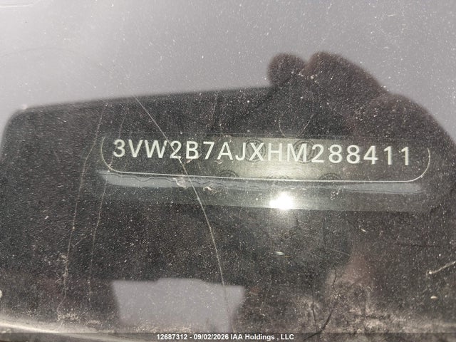 3VW2B7AJXHM288411 Volkswagen Jetta 1.4 Tsi Trendline+