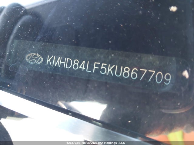 12687324 :رقم المزاد ، KMHD84LF5KU867709 vin ، 2019 Hyundai Elantra Sel/value/limited مزاد بيع