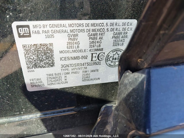Chevrolet EQUINOX RS 2026 3GN7DSRR4TS119531 Image 9