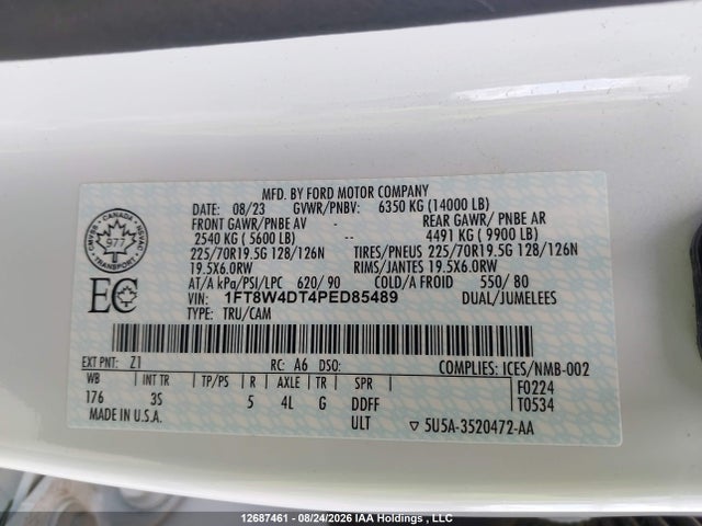 Ford F-450 Xlt 2023 1FT8W4DT4PED85489 Image 9