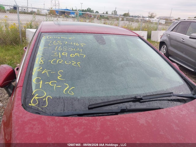 12687465 :رقم المزاد ، 1G1BE5SM0J7168004 vin ، 2018 Chevrolet Cruze Lt Auto مزاد بيع