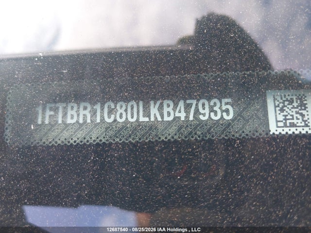 Aukcja sprzedaży 2020 Ford Transit-250 Cargo, vin: 1FTBR1C80LKB47935, numer aukcji: 12687540