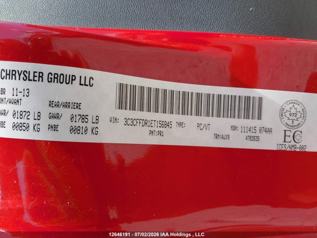 Fiat 500 POP 2014 3C3CFFDR1ET156845 Image 9