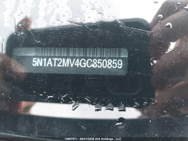 12687571 :رقم المزاد ، 5N1AT2MV4GC850859 vin ، 2016 Nissan Rogue S/sl/sv مزاد بيع