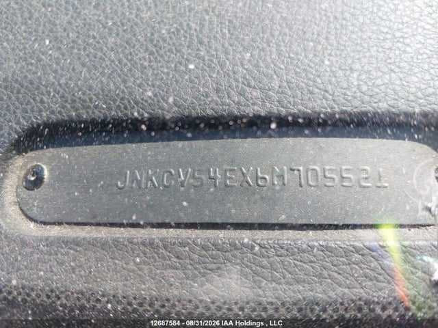 12687584 :رقم المزاد ، JNKCV54EX6M705521 vin ، 2006 Infiniti G35 مزاد بيع