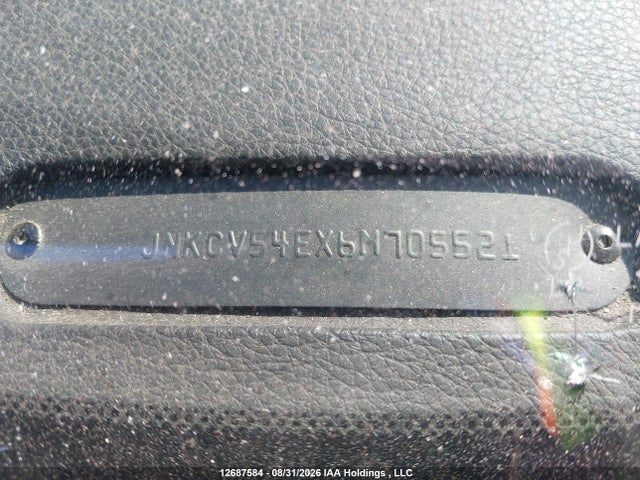 12687584 :رقم المزاد ، JNKCV54EX6M705521 vin ، 2006 Infiniti G35 مزاد بيع