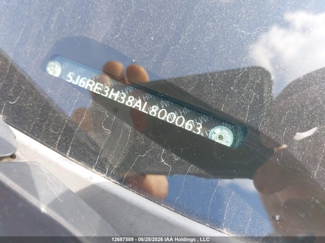 12687589 :رقم المزاد ، 5J6RE3H38AL800063 vin ، 2010 Honda Cr-v Lx مزاد بيع