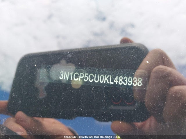 3N1CP5CU0KL483938 Nissan Kicks S/sr/sv