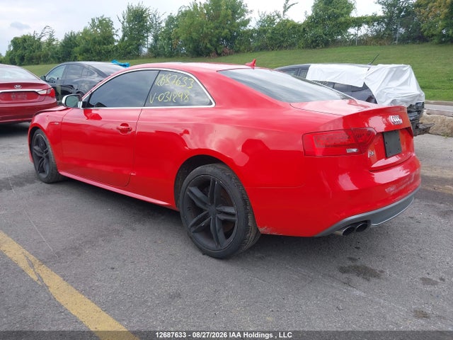 2014 Audi S5 Premium მანქანა იყიდება აუქციონზე, vin: WAULGBFR5EA031298, აუქციონის ნომერი: 12687633