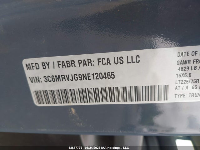 RAM Promaster 3500 3500 High 2022 3C6MRVJG9NE120465 Image 9