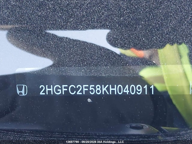 Honda Civic Lx 2019 2HGFC2F58KH040911 Image 20