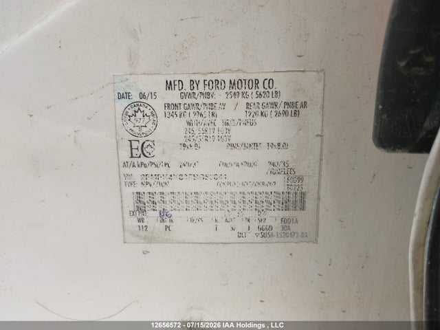 Ford Edge Titanium 2015 2FMPK4K83FBB53641 Image 9