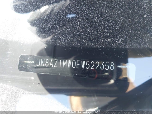 JN8AZ1MW0EW522358 Nissan Murano Platinum/s/sl/sv