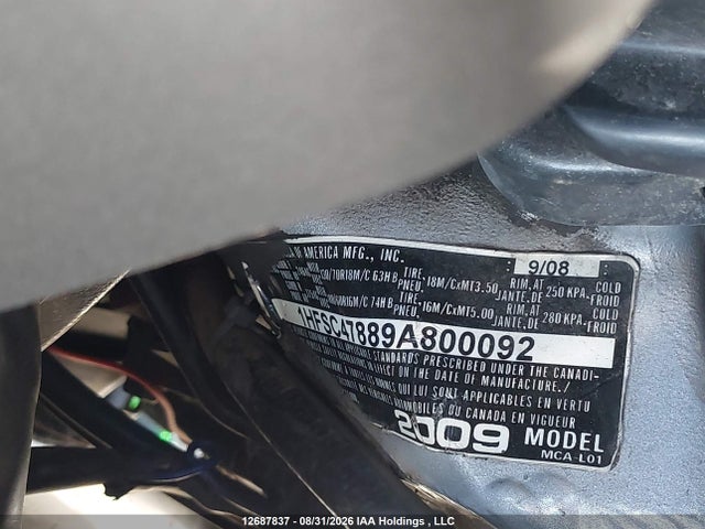 Продажа на аукционе авто 2009 Honda Gl1800 Ad, vin: 1HFSC47889A800092, номер лота: 12687837