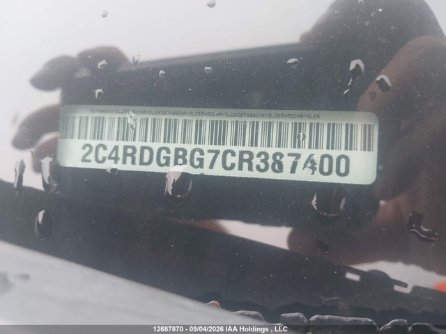 Продаж на аукціоні авто 2012 Dodge Grand Caravan Se, vin: 2C4RDGBG7CR387400, номер лоту: 12687870