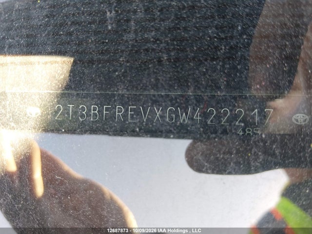 Aukcja sprzedaży 2016 Toyota Rav4 Le, vin: 2T3BFREVXGW422217, numer aukcji: 12687873
