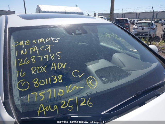 5J8TB4H78GL801138 Acura Rdx Advance