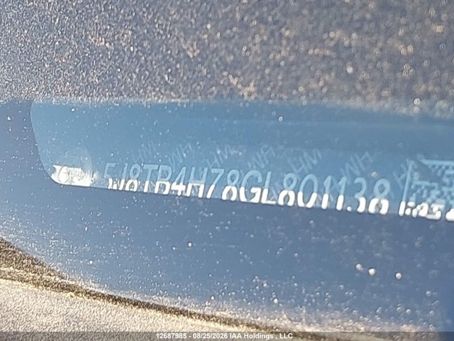 5J8TB4H78GL801138 Acura Rdx Advance