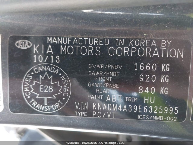 KIA RIO LX 2014 KNADM4A39E6325995 Image 18