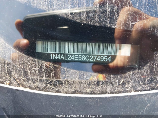 12688039 :رقم المزاد ، 1N4AL24E58C274954 vin ، 2008 Nissan Altima مزاد بيع