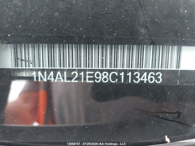 12666767 :رقم المزاد ، 1N4AL21E98C113463 vin ، 2008 Nissan Altima 2.5 S مزاد بيع