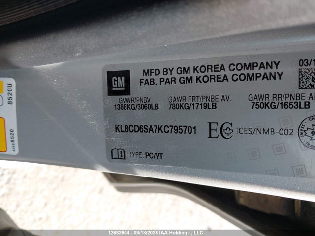 Chevrolet Spark 1lt Cvt 2019 KL8CD6SA7KC795701 Image 9