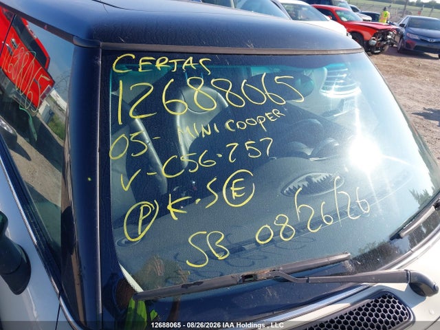 Продажа на аукционе авто 2005 Mini Cooper, vin: WMWRC33425TC56757, номер лота: 12688065