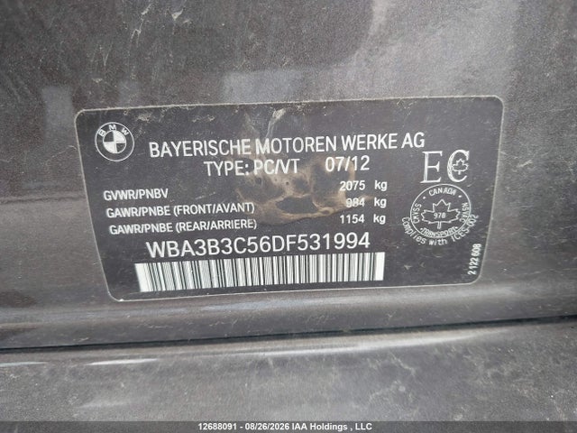 Aukcja sprzedaży 2013 Bmw 328i Xdrive/xdrive Classic Line, vin: WBA3B3C56DF531994, numer aukcji: 12688091