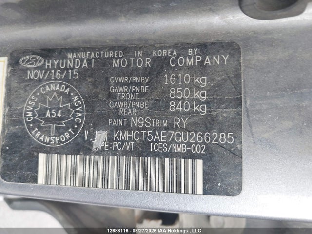 Hyundai Accent 2016 KMHCT5AE7GU266285 Image 9