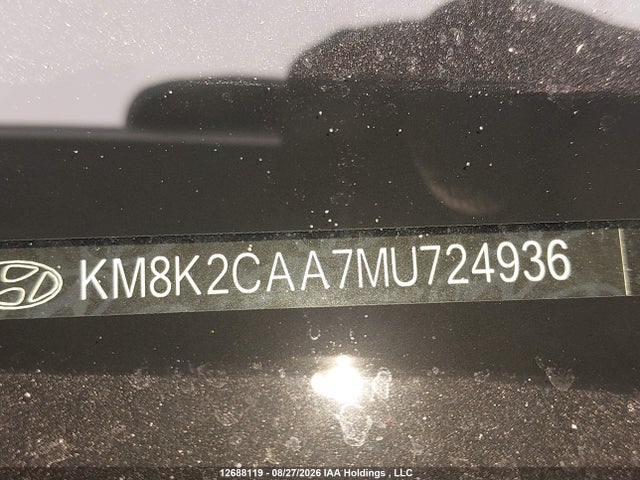 Продаж на аукціоні авто 2021 Hyundai Kona Preferred Awd, vin: KM8K2CAA7MU724936, номер лоту: 12688119