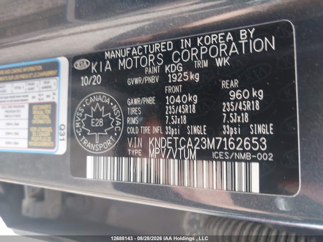 KIA Seltos Sx 2021 KNDETCA23M7162653 Image 9