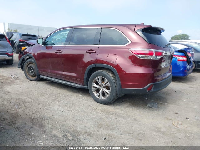 Продаж на аукціоні авто 2015 Toyota Highlander Le/le Plus, vin: 5TDBKRFH2FS200145, номер лоту: 12688151