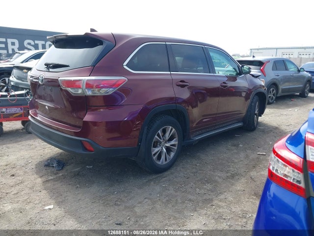 Продаж на аукціоні авто 2015 Toyota Highlander Le/le Plus, vin: 5TDBKRFH2FS200145, номер лоту: 12688151