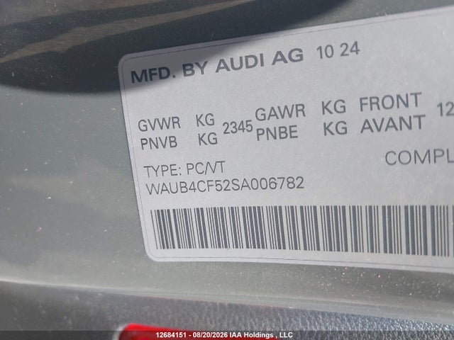 Audi S5 3.0t Technik 2025 WAUB4CF52SA006782 Image 9