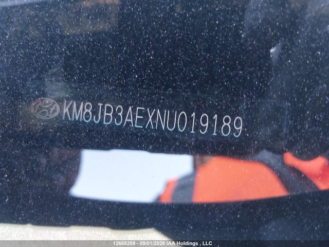 KM8JB3AEXNU019189 Hyundai TUCSON SEL