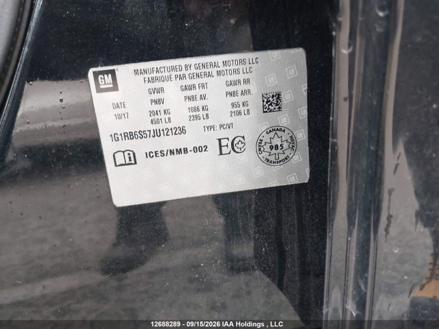 Chevrolet Volt Premier 2018 1G1RB6S57JU121236 Image 9