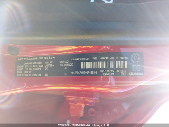 Fiat 500x Lounge 2016 ZFBCFYDT4GP453198 Image 18