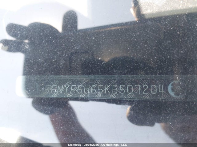 Honda Pilot Touring 2019 5FNYF6H65KB507204 Image 20