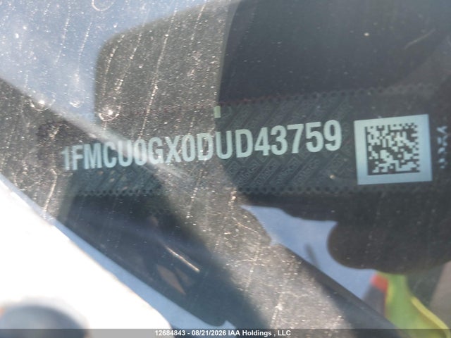 Продажа на аукционе авто 2013 Ford Escape Se, vin: 1FMCU0GX0DUD43759, номер лота: 12684843