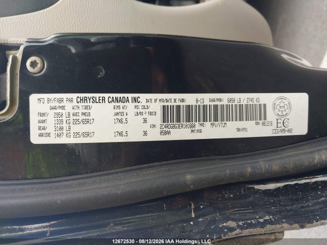 Dodge Grand Caravan Se/sxt 2014 2C4RDGBG3ER101660 Image 9