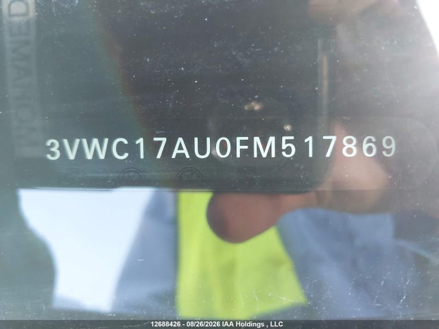 Продаж на аукціоні авто 2015 Volkswagen Golf Sportwagon 1.8 Tsi Comfortline/1.8 Tsi Highline/1.8 Tsi Trendline, vin: 3VWC17AU0FM517869, номер лоту: 12688426