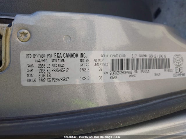 2C4RDGEG6HR874669 Dodge Grand Caravan Gt