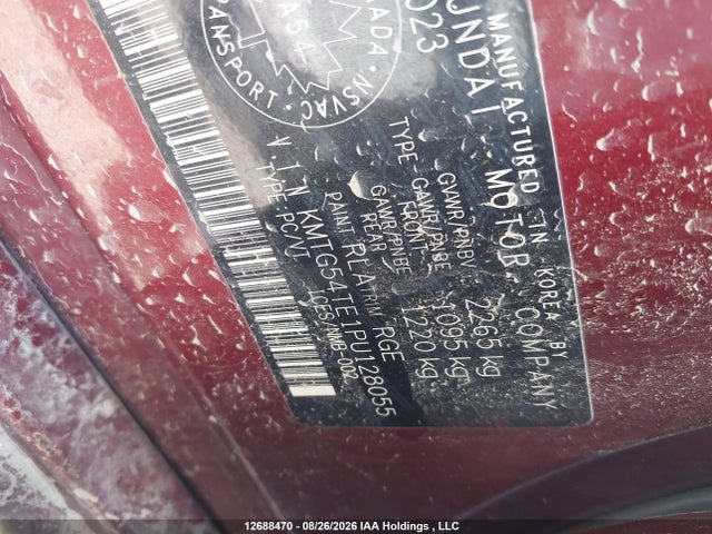 12688470 :رقم المزاد ، KMTG54TE1PU128055 vin ، 2023 Genesis G70 3.3t Sport Awd مزاد بيع