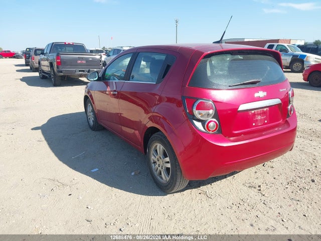 2012 Chevrolet Sonic Lt მანქანა იყიდება აუქციონზე, vin: 1G1JC6EH6C4111638, აუქციონის ნომერი: 12688476