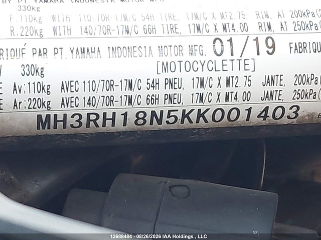 Yamaha Yzfr3 A 2019 MH3RH18N5KK001403 Image 10